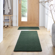 Load image into Gallery viewer, MadeNorth Soft Forest Green Washable Runner