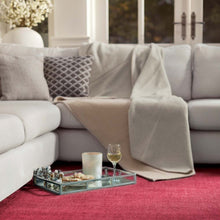 Load image into Gallery viewer, Luxury Wool Throw - Ash and Sandstone