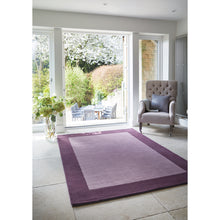 Load image into Gallery viewer, Borders Mauve Rug - Rug Guru