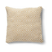 Load image into Gallery viewer, Hug Rug Woven Diamond Cushion Gold