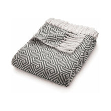 Load image into Gallery viewer, Hug Rug Woven Diamond Throw Warm Grey