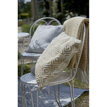 Load image into Gallery viewer, Hug Rug Woven Diamond Cushion Gold