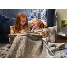 Load image into Gallery viewer, Hug Rug Woven Diamond Throw Natural