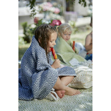 Load image into Gallery viewer, Hug Rug Woven Diamond Throw Navy