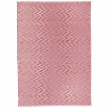 Load image into Gallery viewer, Herringbone Washable Rug Coral Pink