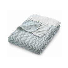 Load image into Gallery viewer, Hug Rug Woven Herringbone Throw Sky Grey