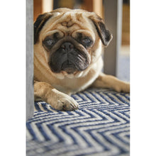 Load image into Gallery viewer, Herringbone Washable Rug Navy