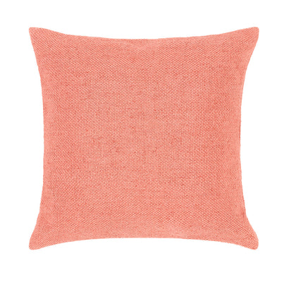 Hug Rug Woven Plain Cushion Coral Pink