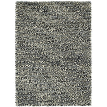 Load image into Gallery viewer, Rocks Shaggy Grey Rug - Rug Guru
