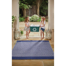 Load image into Gallery viewer, Trellis Washable Rug Navy