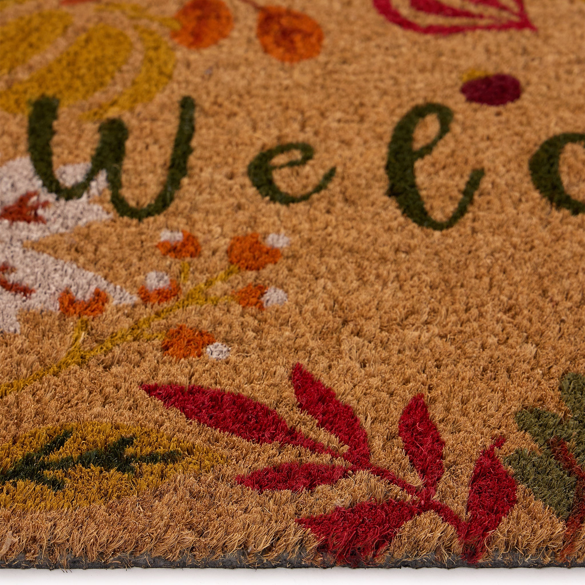 MadeNorth Autumnal Welcome Coir Doormat