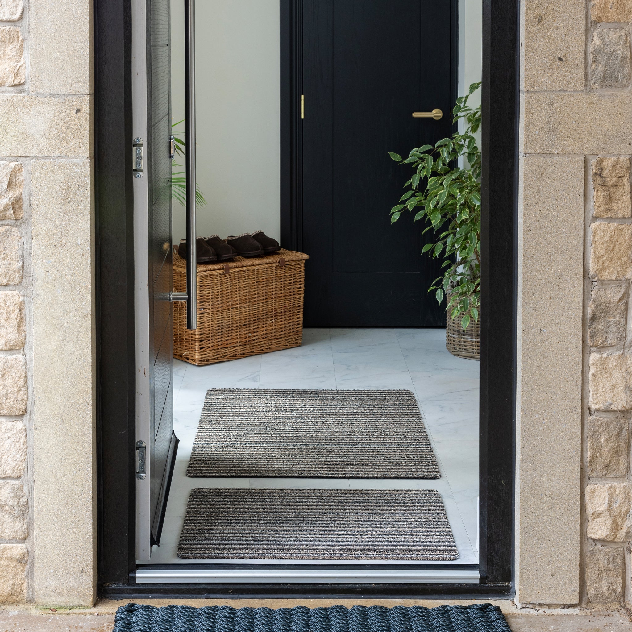 MadeNorth Portland Stripe Washable Doormat