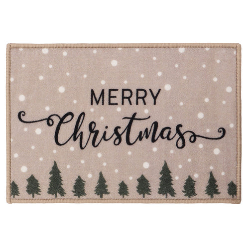 Floormatters Merry Christmas Tree Mat & Runner Set