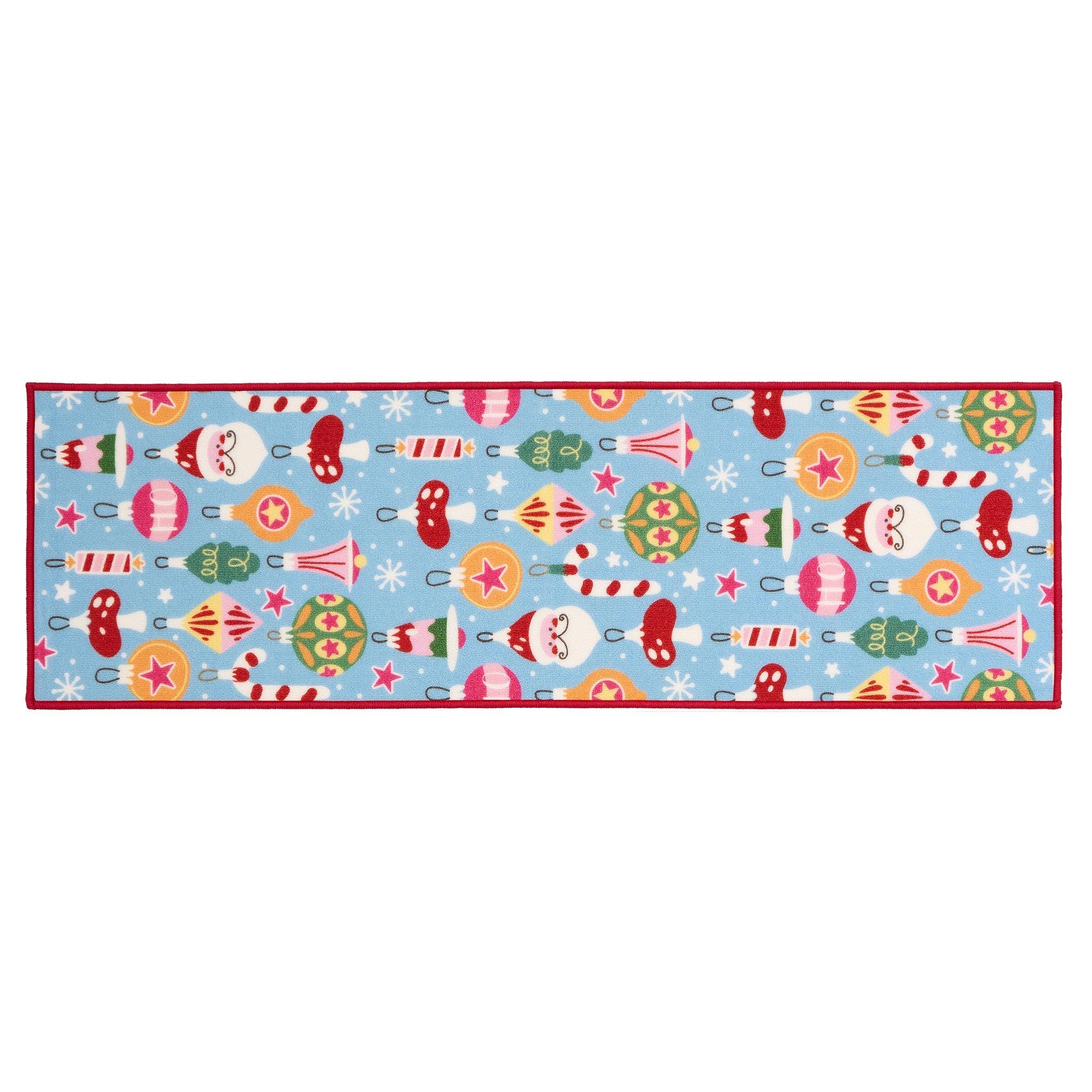 Floormatters Multi Bright Christmas Mat & Runner Set
