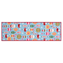 Load image into Gallery viewer, Floormatters Multi Bright Christmas Mat &amp; Runner Set
