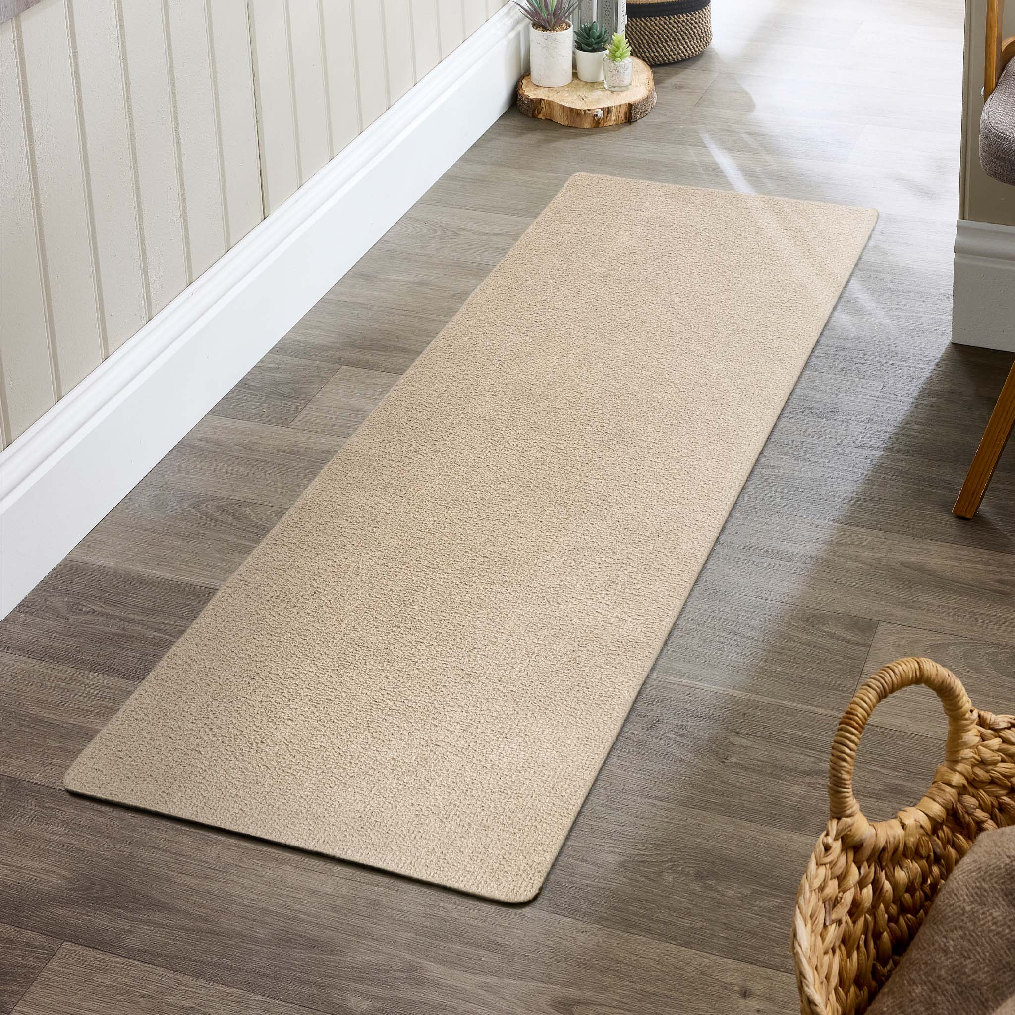 My Mat Cotton - Beige Runner- Rug Guru