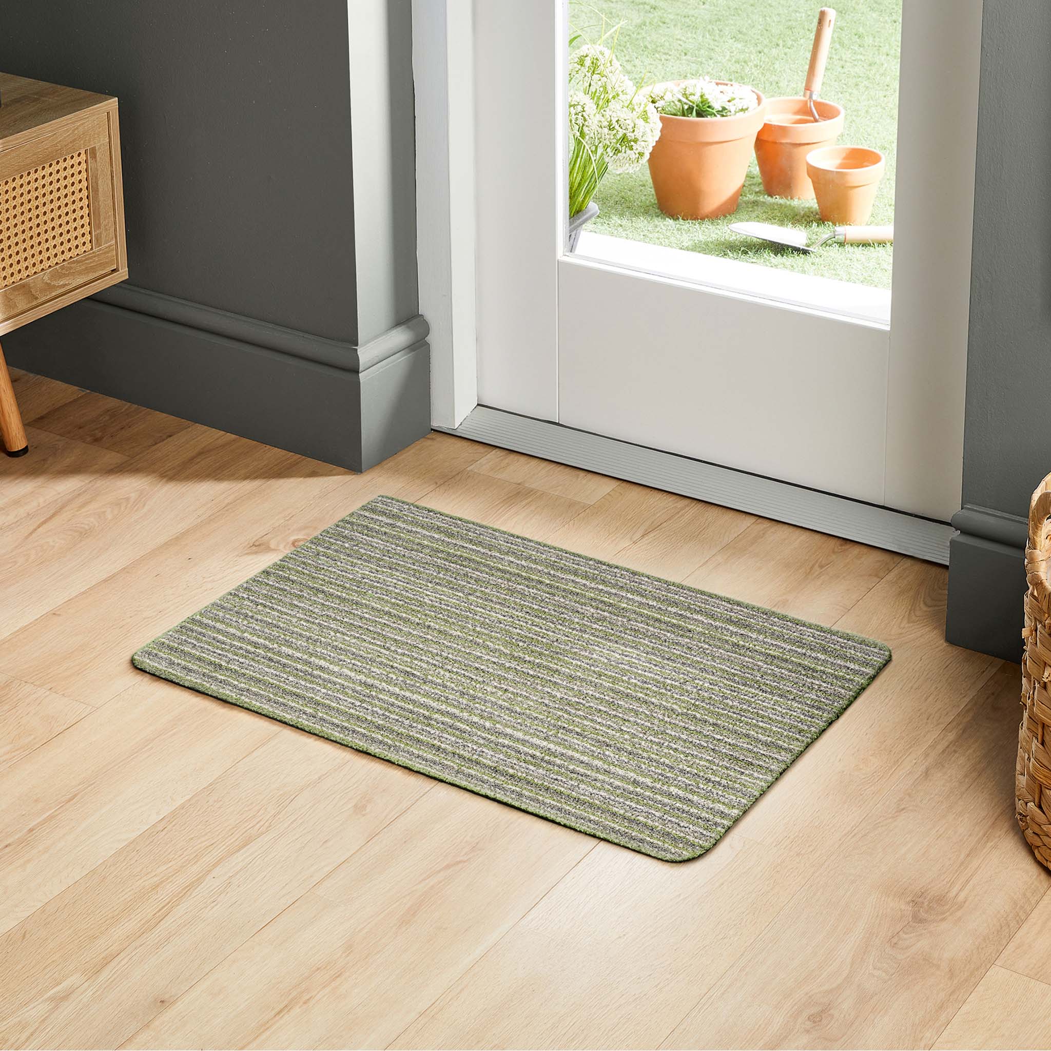 MadeNorth Candy Green Washable Doormat