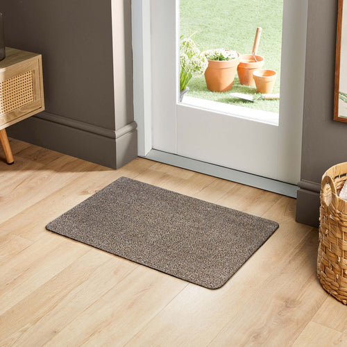 MadeNorth Plain Coffee Washable Doormat