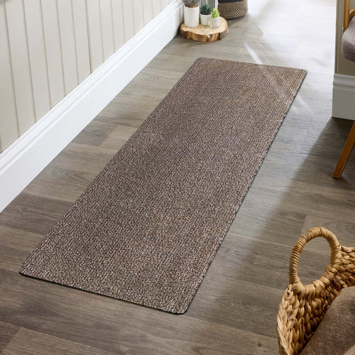 MadeNorth Plain Coffee Washable Runner