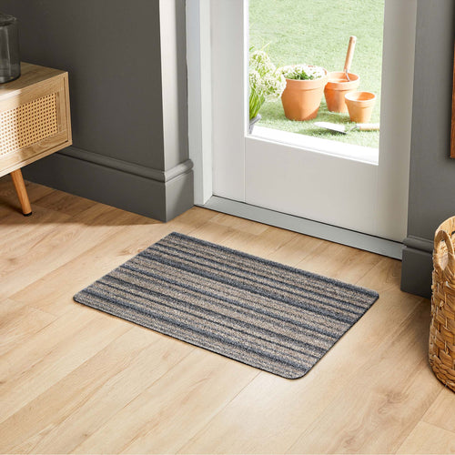 MadeNorth Ribbon Grey Washable Doormat