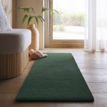 Load image into Gallery viewer, MadeNorth Soft Forest Green Washable Runner
