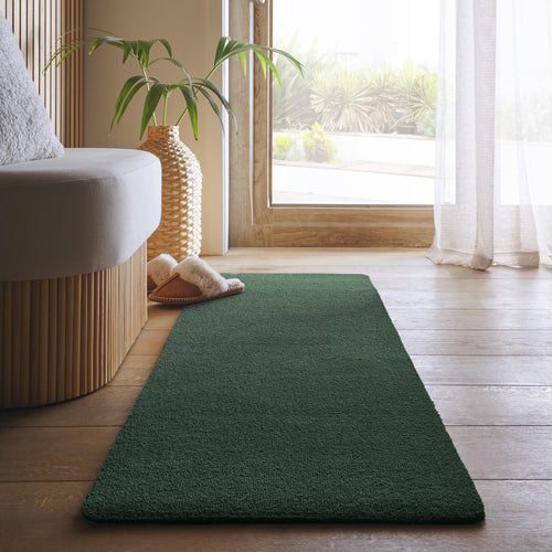 MadeNorth Soft Forest Green Washable Runner
