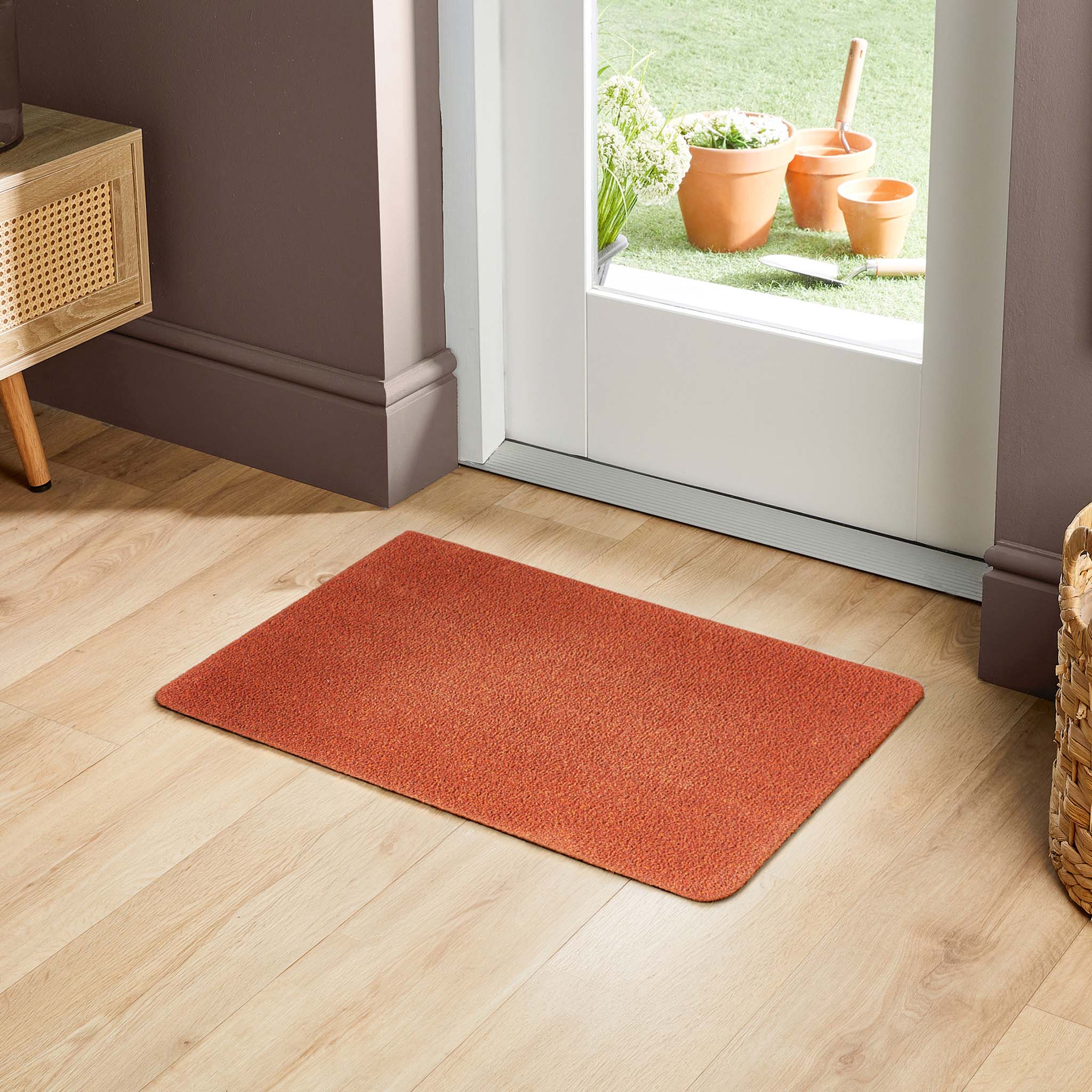 MadeNorth Plain Terracotta Washable Doormat