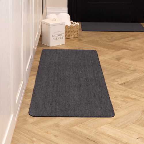 MadeNorth Soft Charcoal Washable Runner