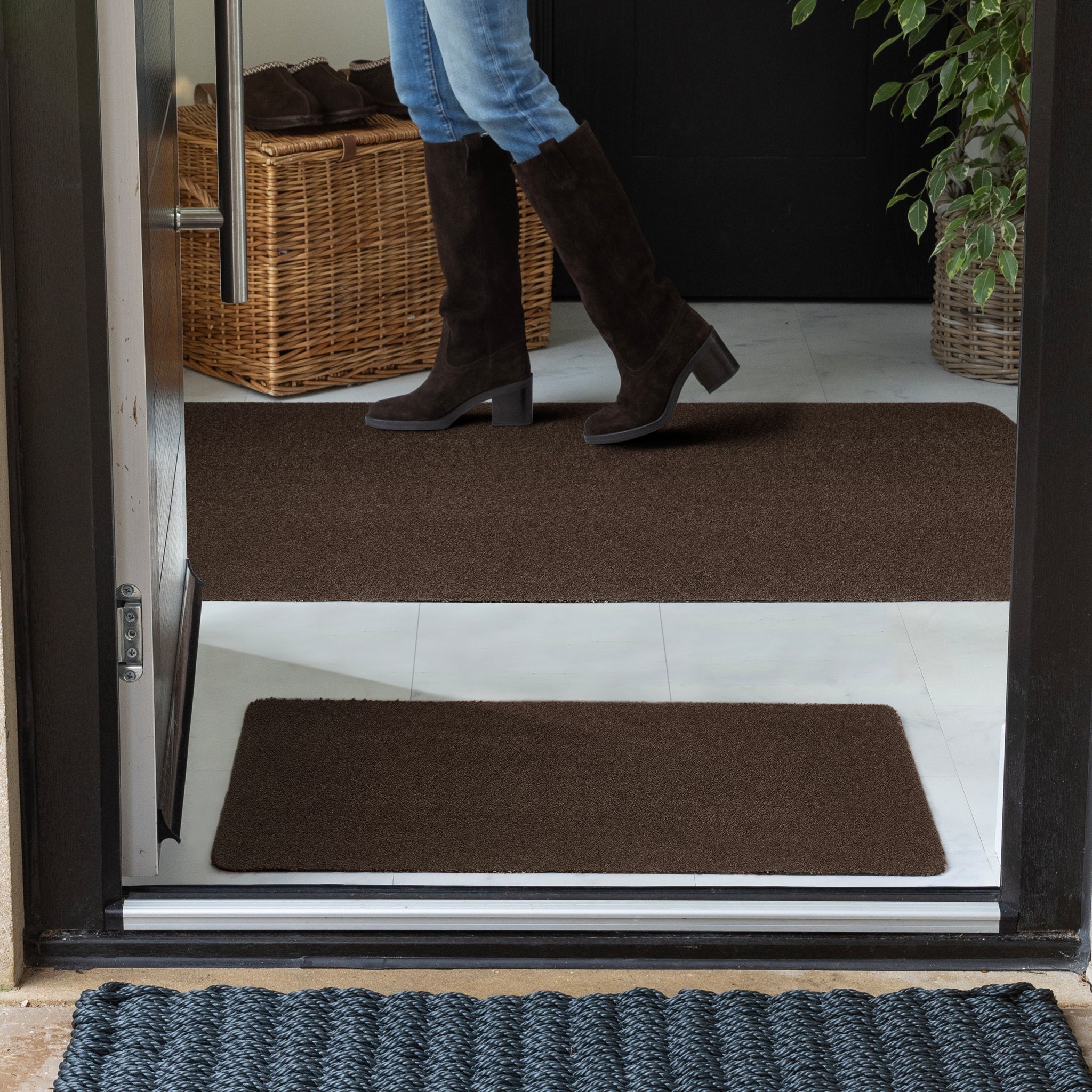MadeNorth Soft Clove Brown Washable Doormat