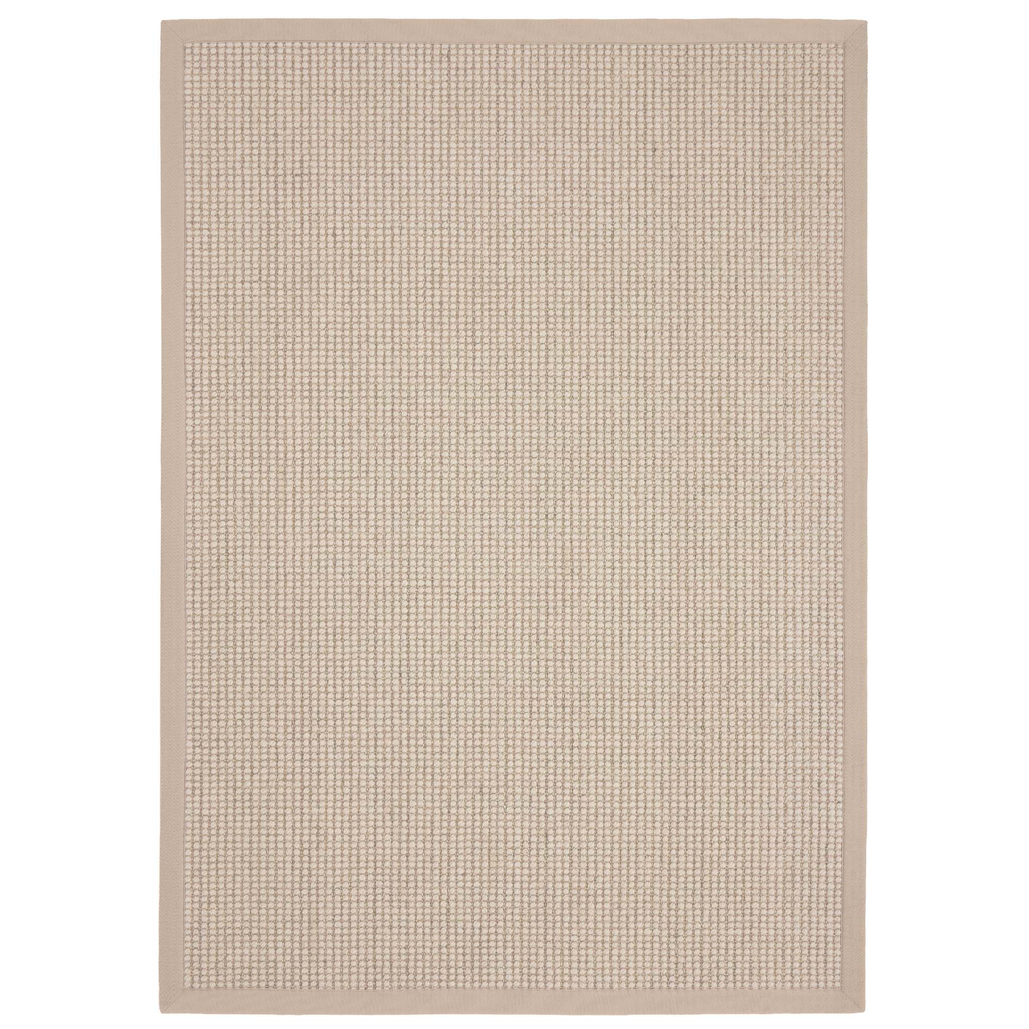 Origins Sisal Boucle with Beige Border- a wool rug featuring a natural border. 