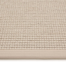 Load image into Gallery viewer, Origins Sisal Boucle with Beige Border- a wool rug featuring a natural border. 
