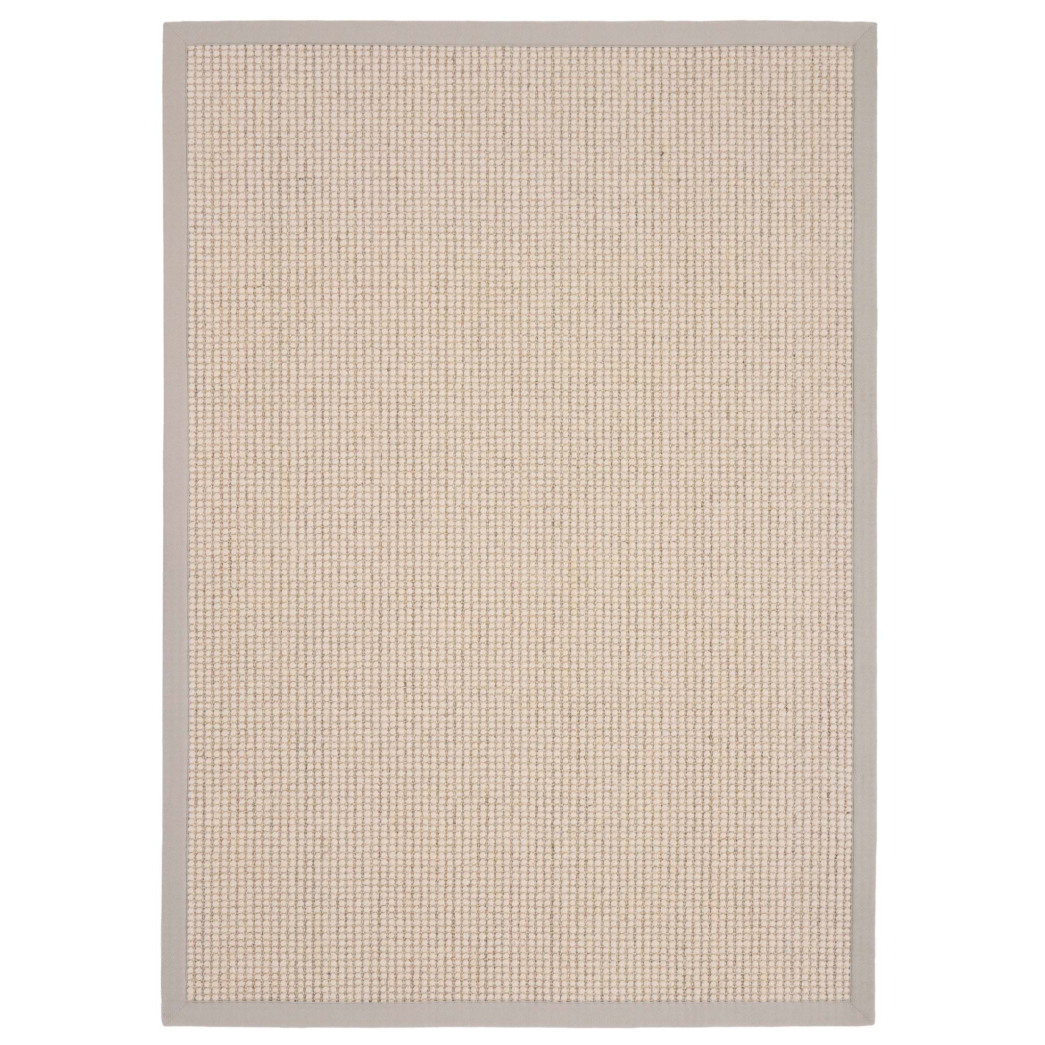 Origins Sisal Boucle with Soft Grey Border- a wool blend rug featuring a soft grey border. 