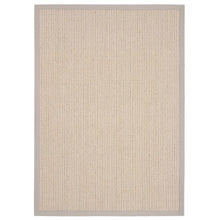 Load image into Gallery viewer, Origins Sisal Boucle with Soft Grey Border- a wool blend rug featuring a soft grey border. 
