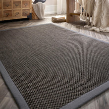 Load image into Gallery viewer, Origins Sisal Dark Grey with Grey Border
