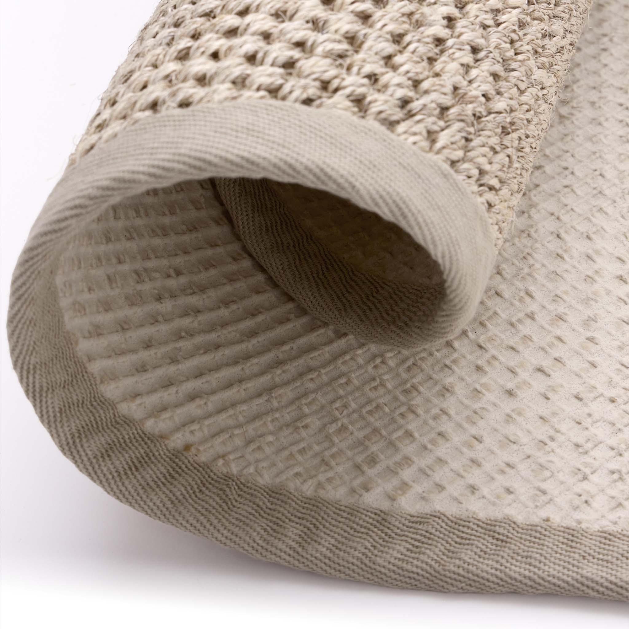Origins Sisal Light Beige with Sand Border- a 100% sisal natural rug featuring a sand border. 