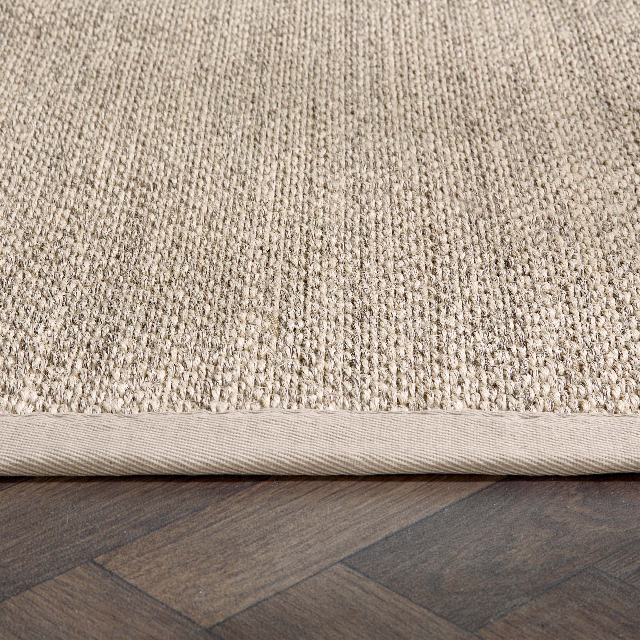 Origins Sisal Light Beige with Sand Border- a 100% sisal natural rug featuring a sand border. 