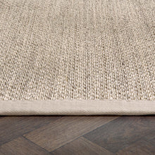 Load image into Gallery viewer, Origins Sisal Light Beige with Sand Border- a 100% sisal natural rug featuring a sand border. 
