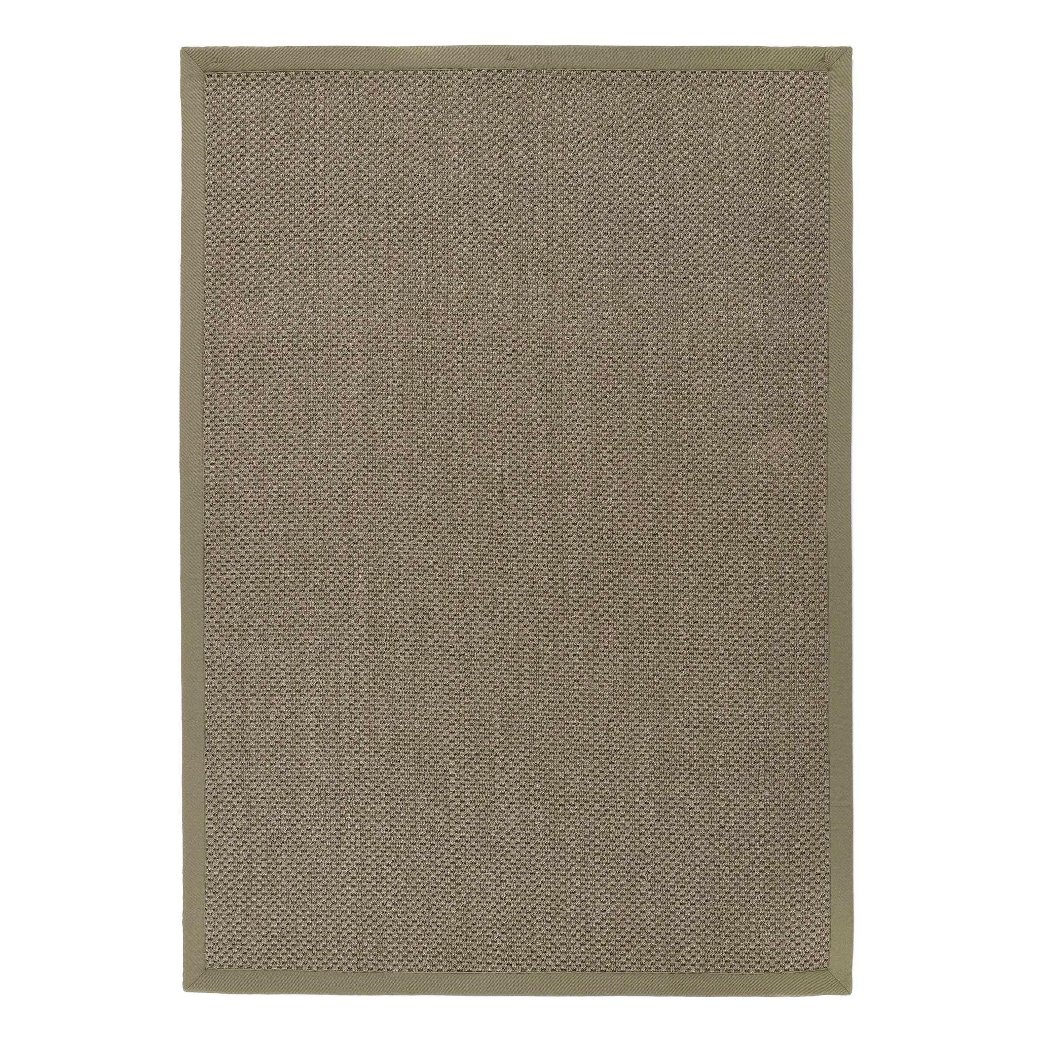 Origins Sisal Sage Green with Sage Green Border- a sage green sisal rug featuring a green border.