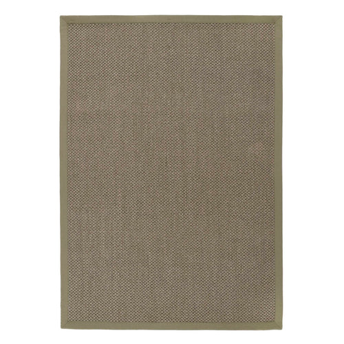 Origins Sisal Sage Green with Sage Green Border- a sage green sisal rug featuring a green border.