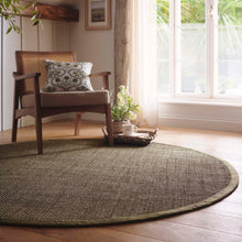 Load image into Gallery viewer, Origins Sisal Sage Green with Sage Green Border- a sage green sisal rug featuring a green border.

