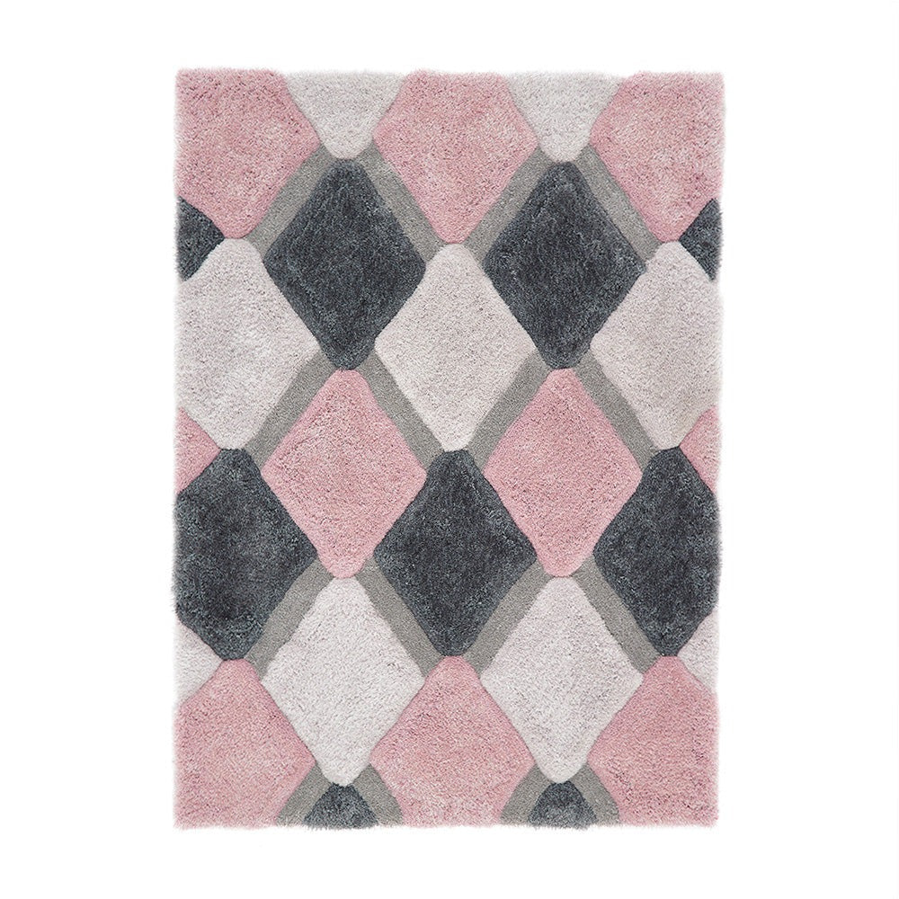 3D Geo Shaggy - Blush