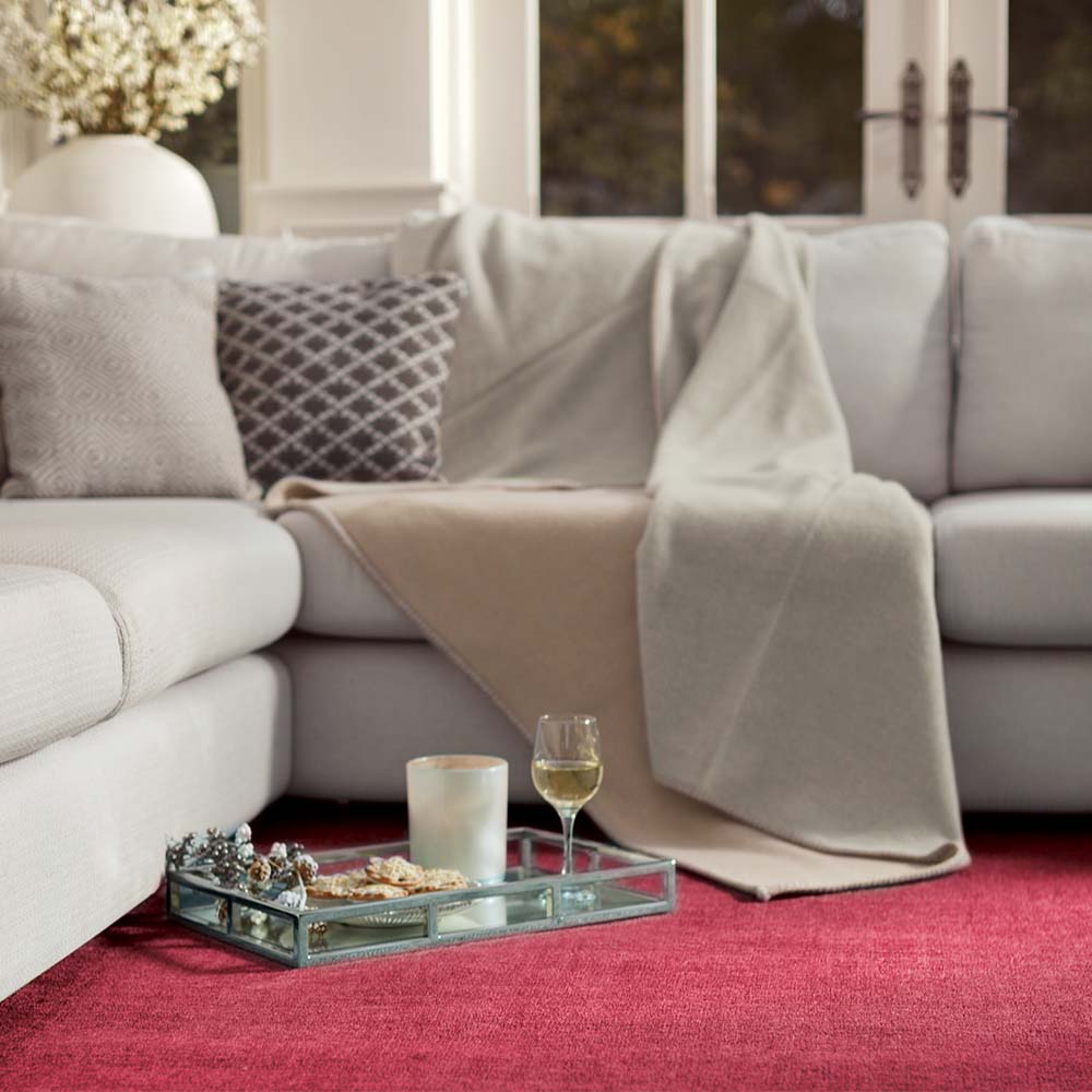 Luxury Wool Throw - Ash and Sandstone