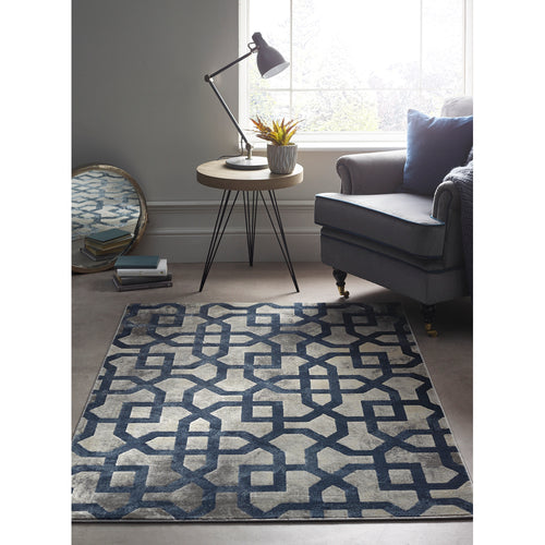 Avanti Blue/Grey Rug - Rug Guru