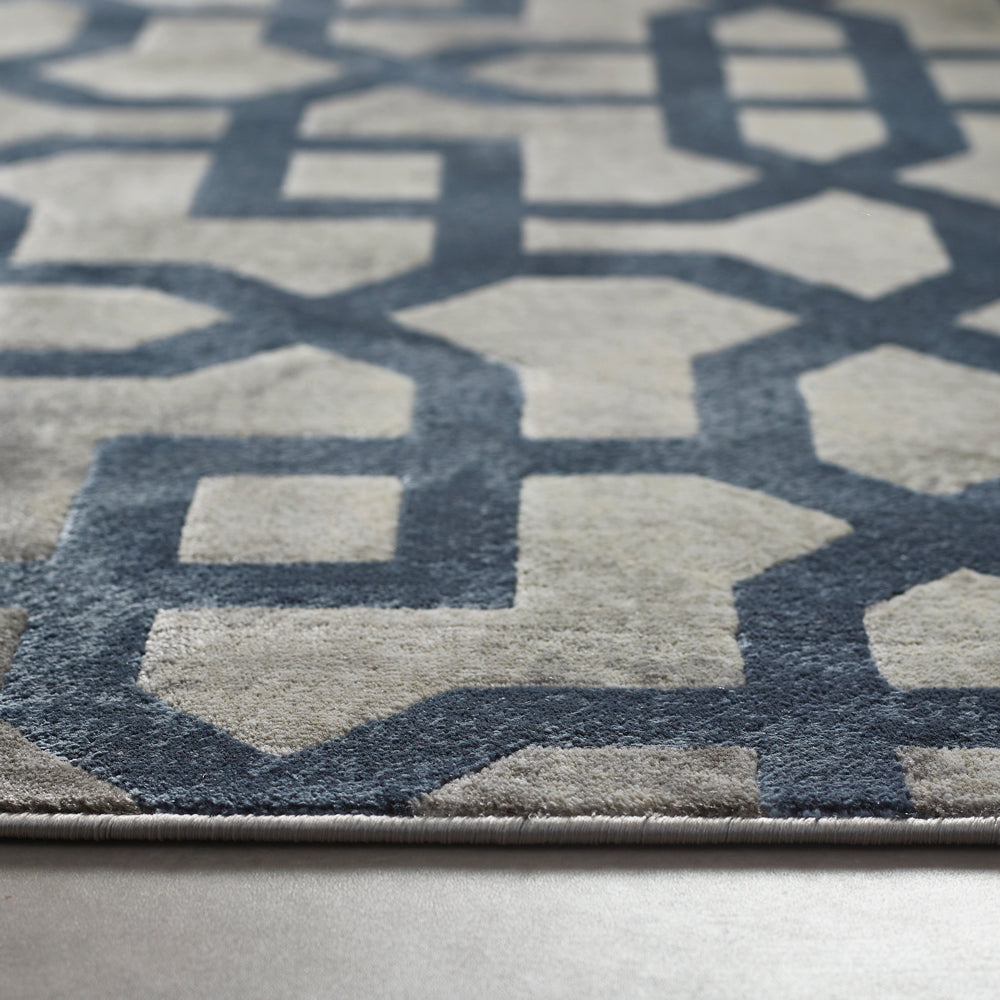 Avanti Blue/Grey Rug - Rug Guru