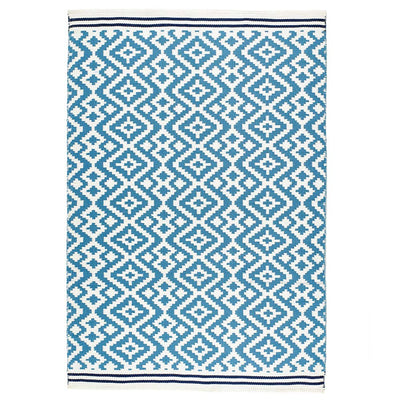 Aztec Washable Rug - Blue/Navy