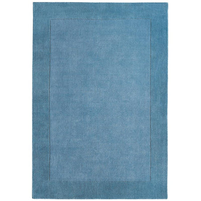 Borders Denim Blue Rug - Rug Guru