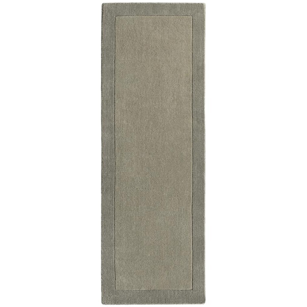 Borders Taupe Runner - Rug Guru