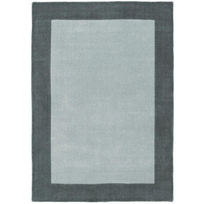 Borders Grey Rug - Rug Guru