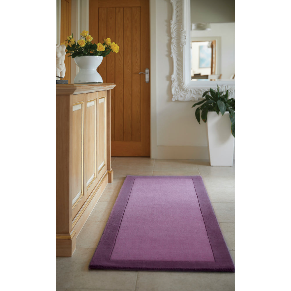 Borders Mauve Runner - Rug Guru