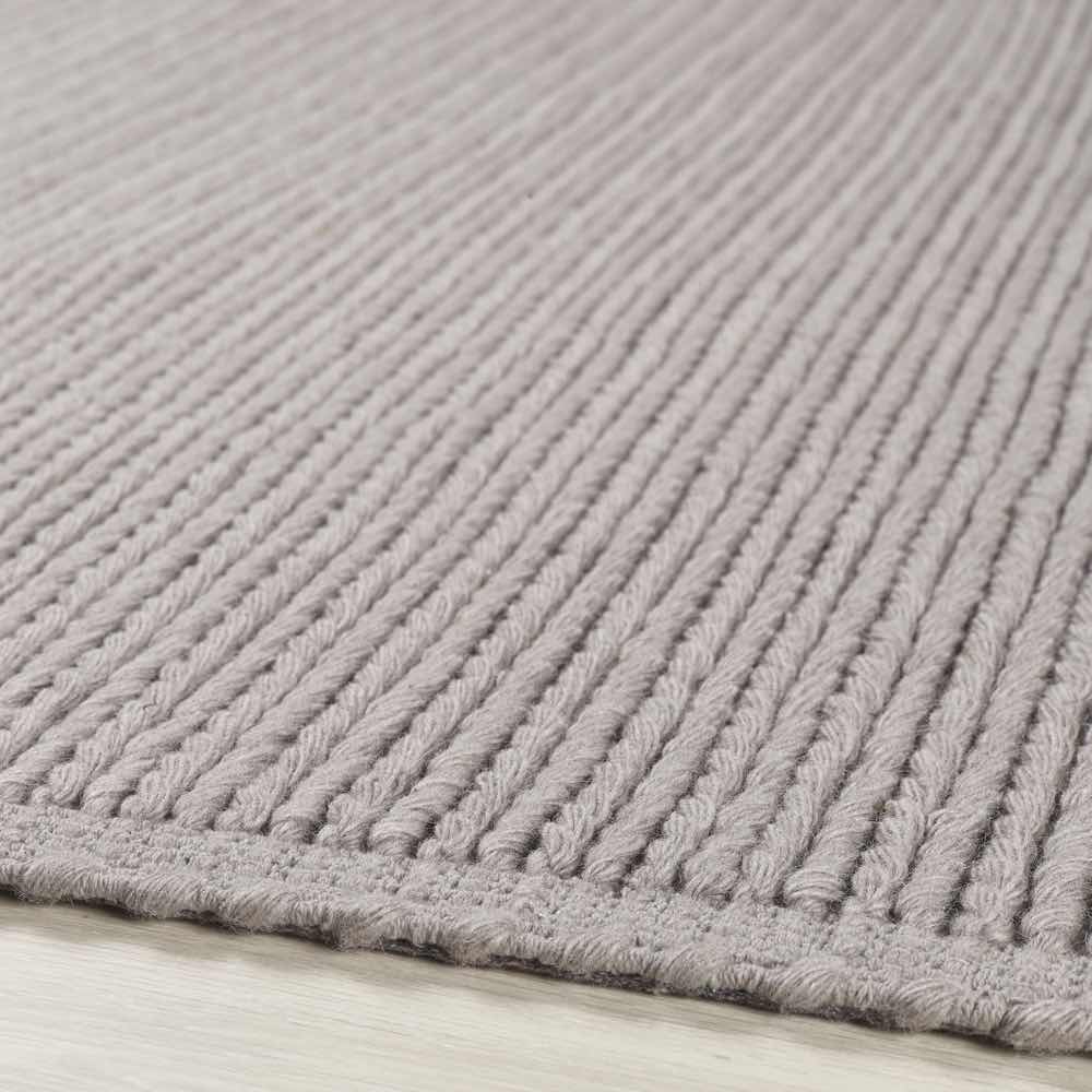 Cable Warm Grey Rug - Rug Guru